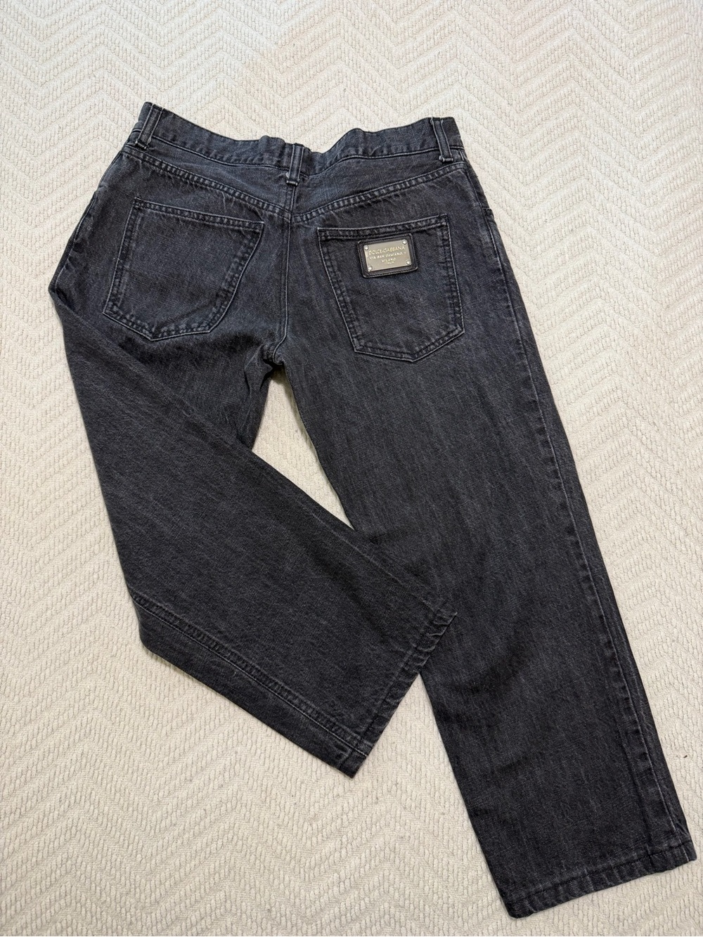 AUTHENTIC Y2K Archival D&G ankle jeans Via San Damiano 7 ,Made in Italy waist 31